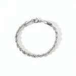 Titanium Steel Twisted Chain Bracelet for Men - Image 2