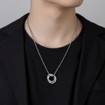 Titanium Steel Pendant Sweater Chain Internet Celebrant Men's Necklace - Image 2