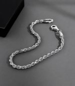 Titanium Steel Twisted Chain Bracelet for Men